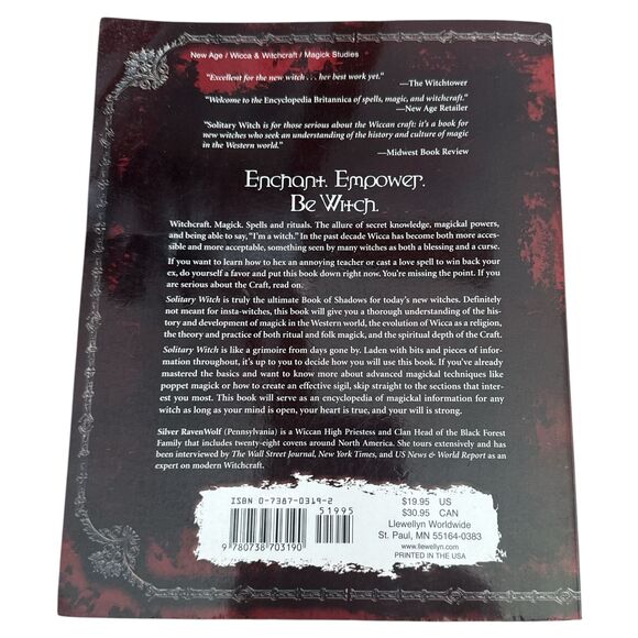 Solitary Witch Ultimate Book of Shadows Silver RavenWolf Wicca Pagan Magic - Picture 2 of 7